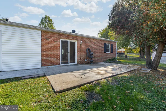 a view of a backyard with a garden and plants