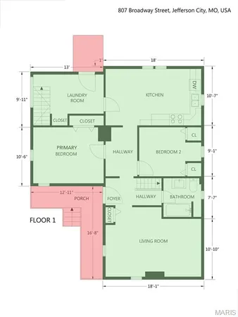 $134,000 | 807 Broadway Street, Jefferson City, MO 65101