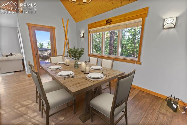 337 Blue Spruce Road Divide, CO 80814 - Photo 7 of 39 Dining - Virtually Staged