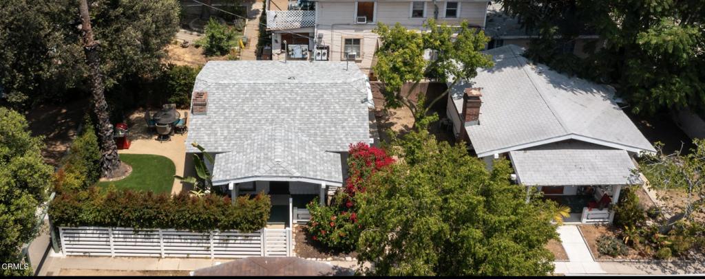 100 Palmetto Drive, Unit 2 Pasadena, CA 91105 - Photo 21 of 21 an aerial view of a house with outdoor space and trees all around
