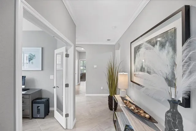 a view of a street from a balcony