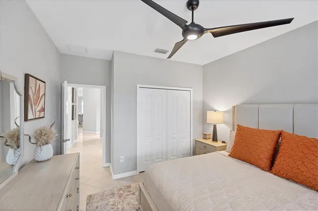 a view of a lake in middle of the town