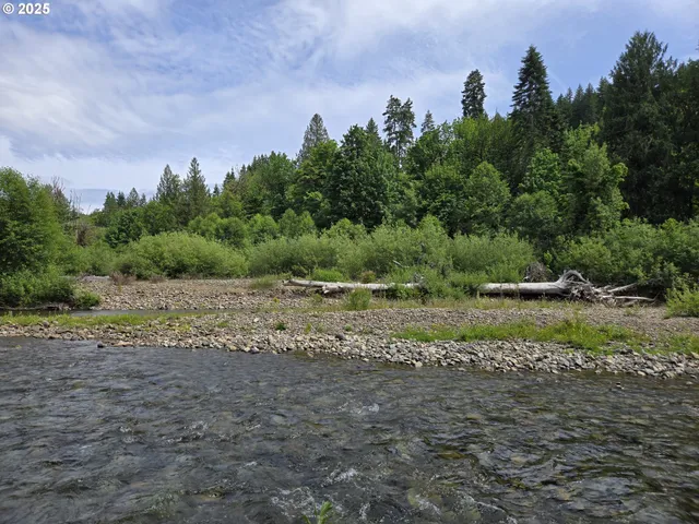 a view of a field with trees around