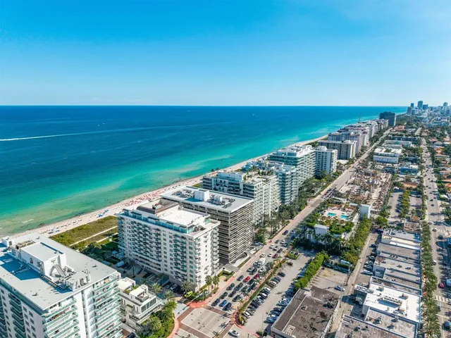 a view of building with an ocean view