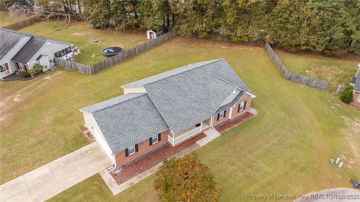 117 Usher Court Raeford, NC 28376 - Photo 3 of 48 an aerial view of a house with a swimming pool