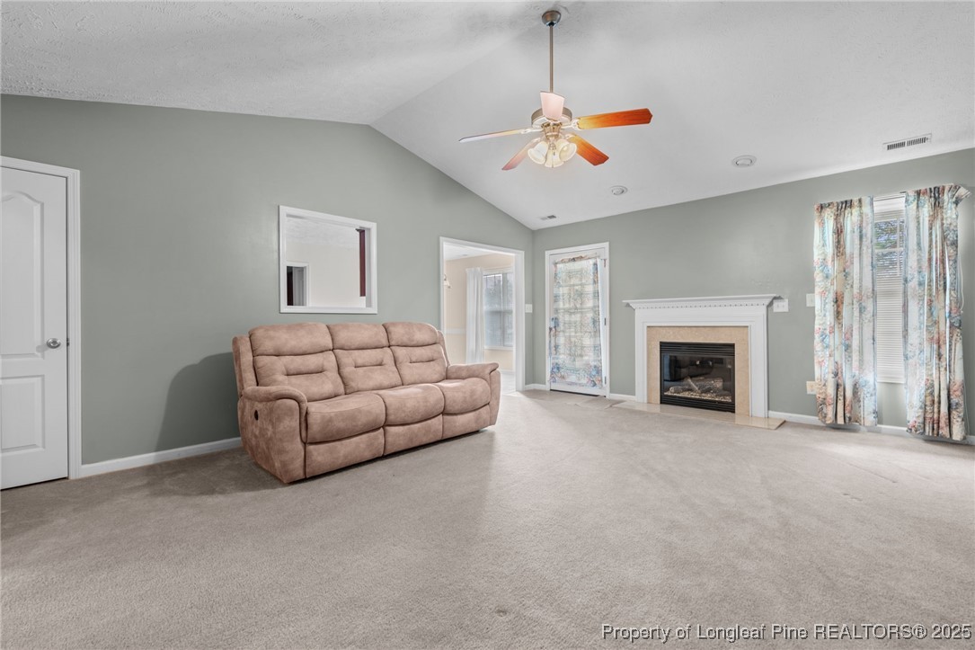 117 Usher Court Raeford, NC 28376 - Photo 33 of 48 a living room with furniture and a fireplace