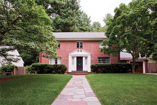 60 Beverly Road Brookline, MA 02467 - Photo 1 of 8 front view of a house with a yard