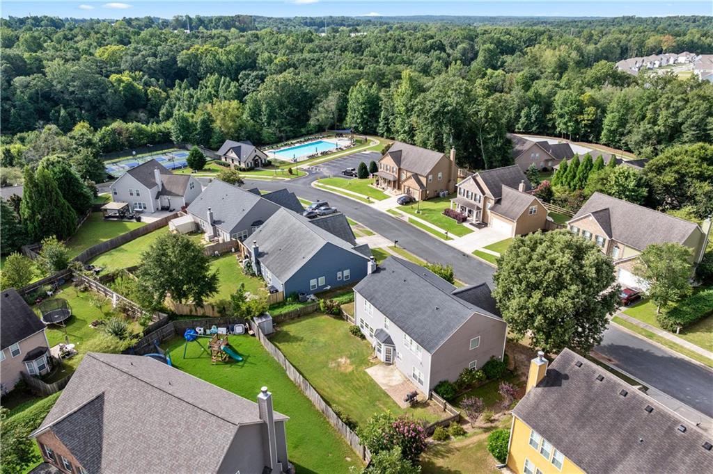 871 New Liberty Way Braselton, GA 30517 - Photo 42 of 47 an aerial view of a house with a garden