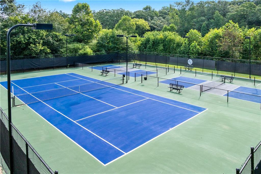 871 New Liberty Way Braselton, GA 30517 - Photo 46 of 47 a tennis court with view of trees in th background