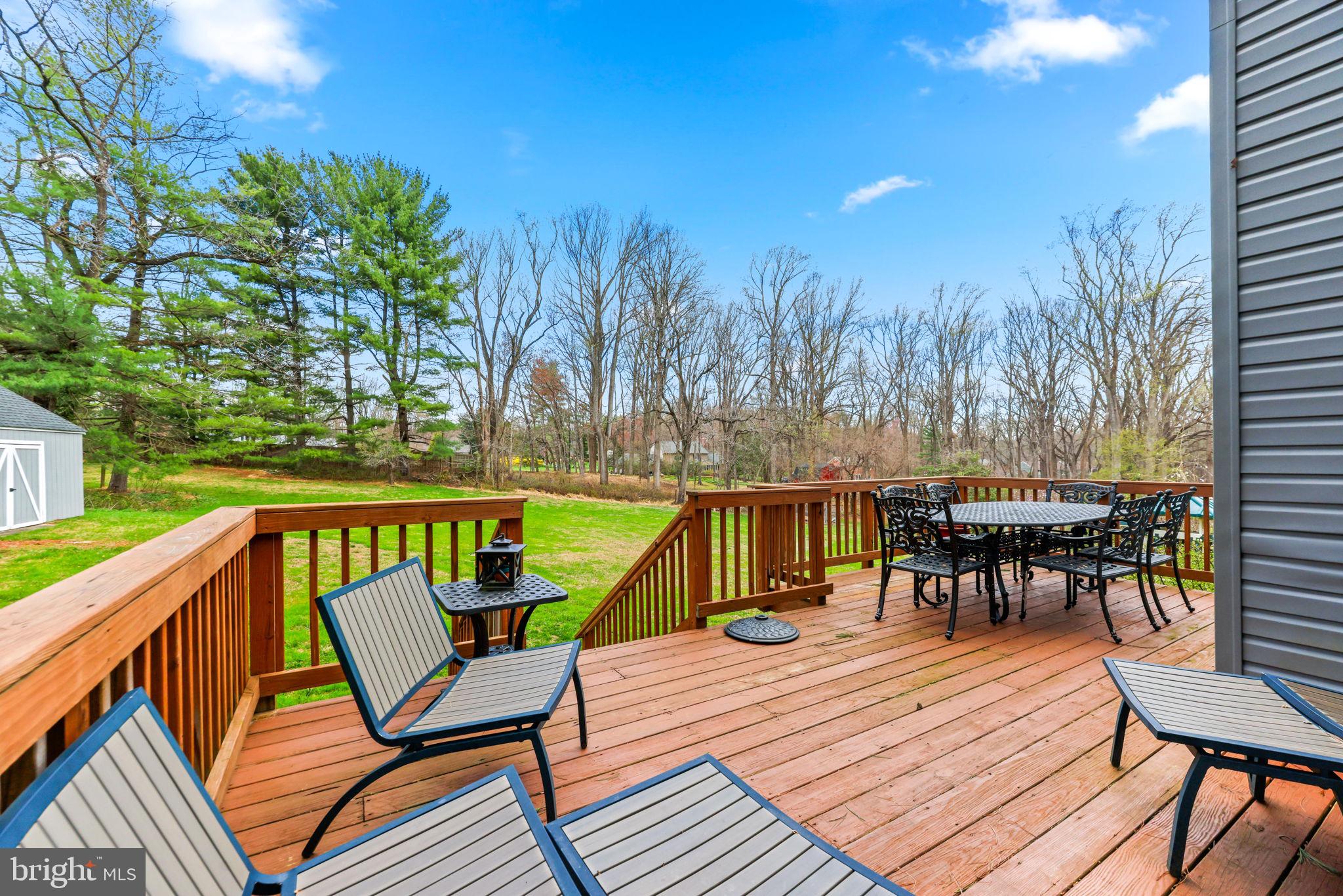 4126 Hedgehill Lane Phoenix, MD 21131 - Photo 41 of 54 a view of chairs on deck with wooden floor and outdoor space