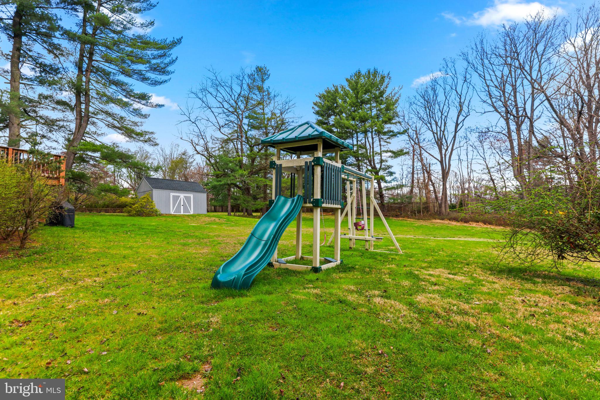 4126 Hedgehill Lane Phoenix, MD 21131 - Photo 45 of 54 a view of a backyard with a slide