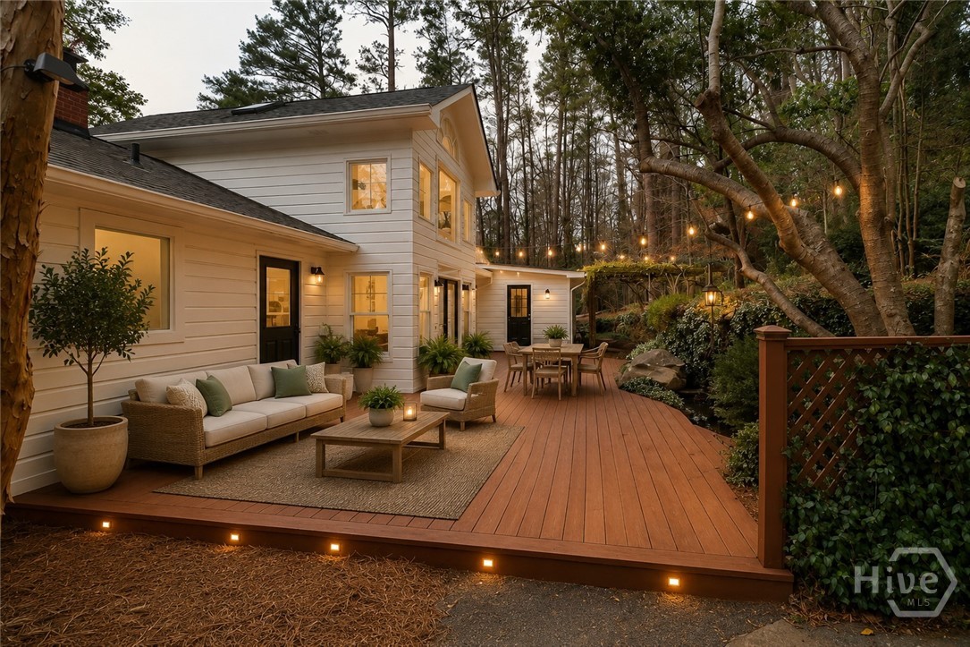 550 Fortson Road Athens, GA 30606 - Photo 3 of 42 Virtually staged back deck