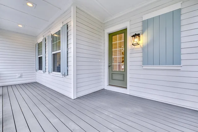 a view of front door of house