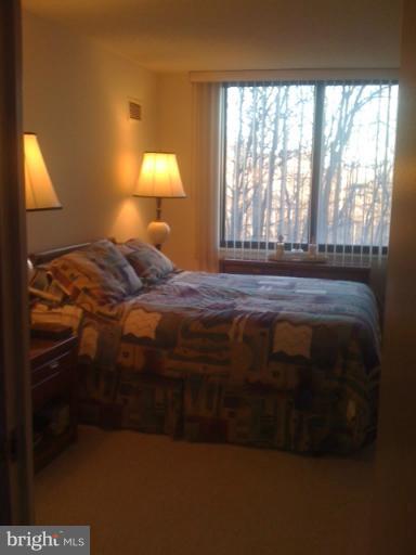 5225 Pooks Hill Road, Unit 406N Bethesda, MD 20814 - Photo 2 of 18 a bed sitting in a bedroom next to a window