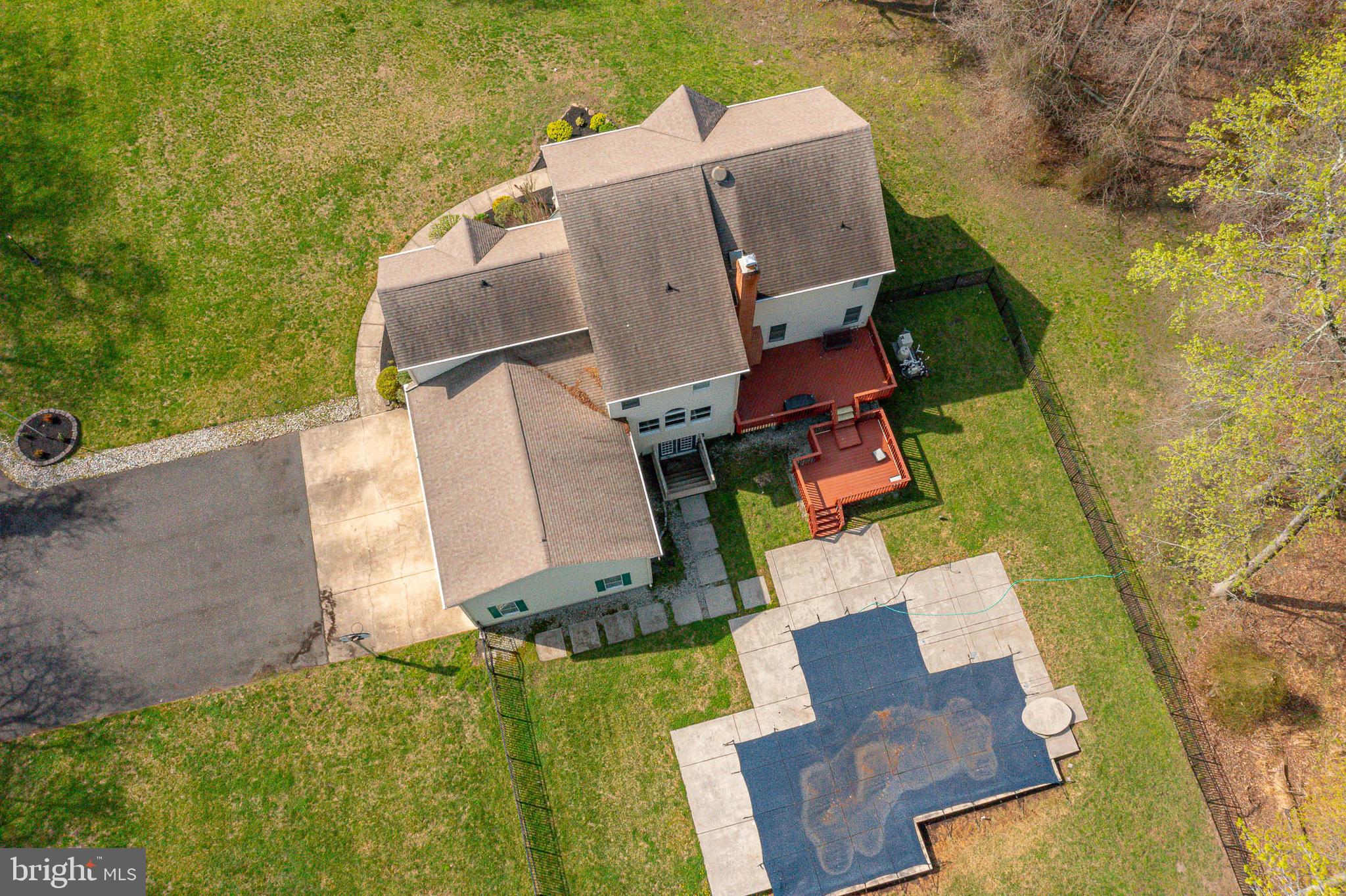 6101 Church Road Mount Laurel, NJ 08054 - Photo 56 of 64 an aerial view of a house with outdoor space and a lake view