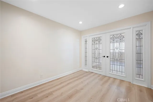 wooden floor in a room