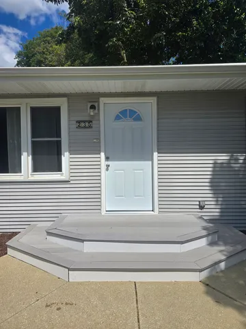 a view of a house with a window