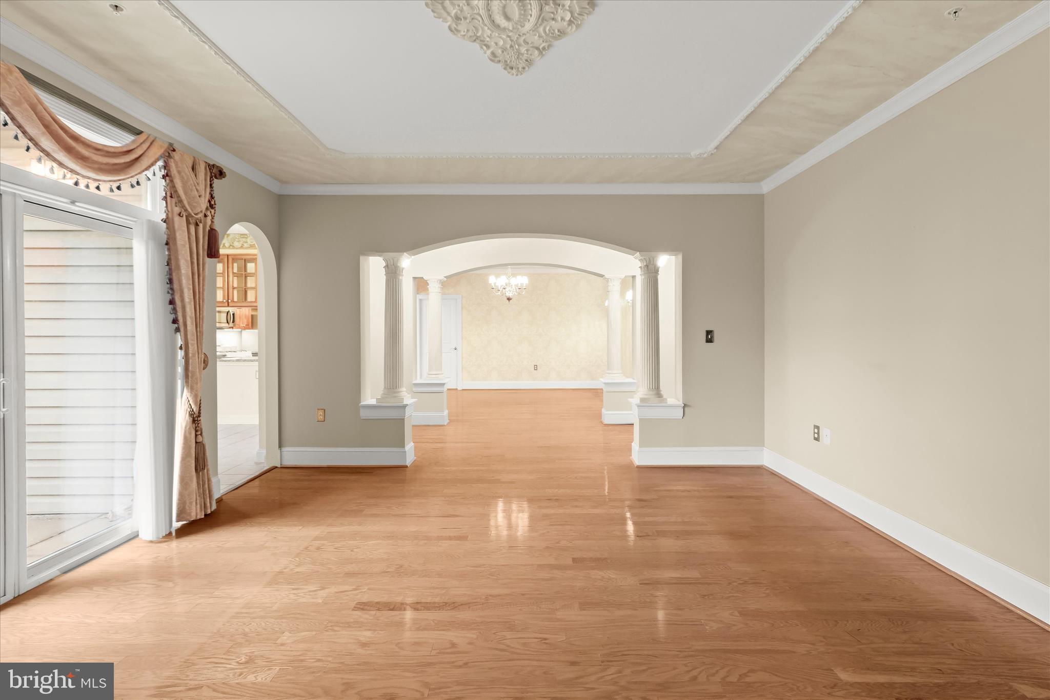 2250 Bear Den Road, Unit 104 Frederick, MD 21701 - Photo 14 of 81 Living Room - Balcony - Stately Columns