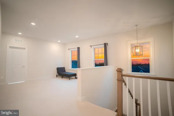 a view of kitchen and windows