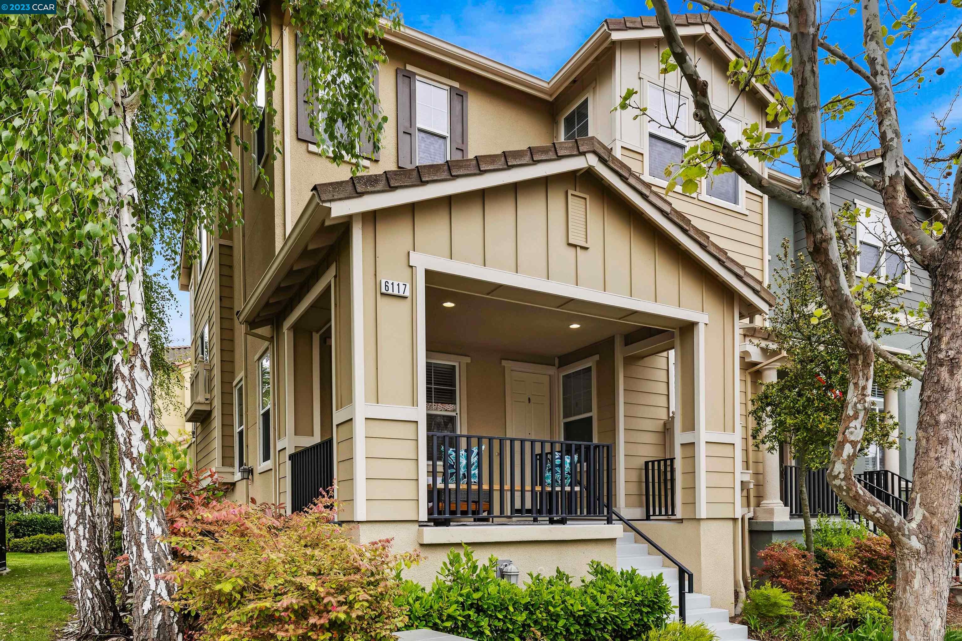 6117 Yardley Lane San Ramon, CA 94582 - Photo 1 of 1 a view of a house with a door and a tree