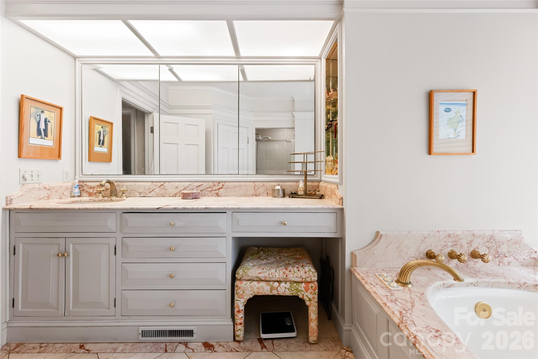 2531 Little River Road Hendersonville, NC 28739 - Photo 17 of 48 a bathroom with a sink and a mirror