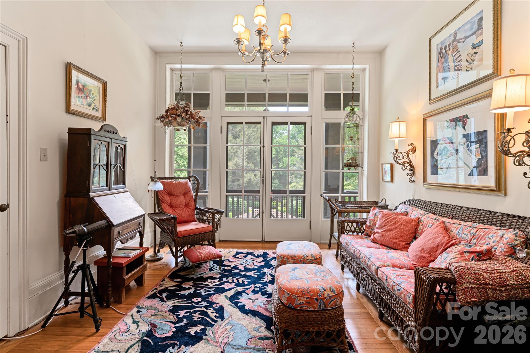 2531 Little River Road Hendersonville, NC 28739 - Photo 23 of 48 a bedroom with furniture and a large window
