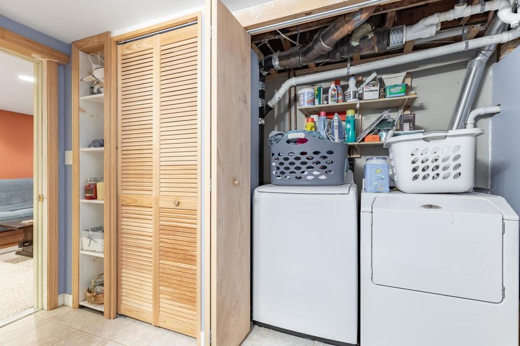 28 Millbrook Road Beverly, MA 01915 - Photo 25 of 29 a view of storage and utility room with washer and dryer