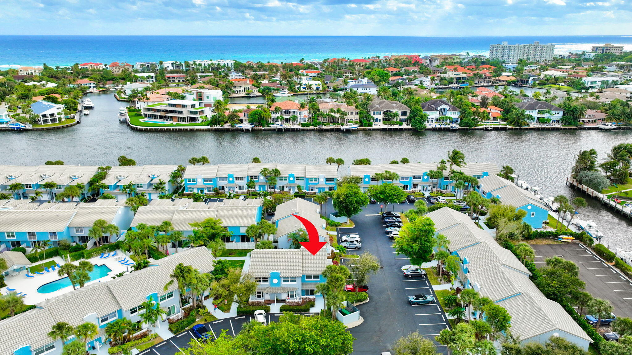 1016 Jeffery Street, Unit 1016 Boca Raton, FL 33487 - Photo 47 of 65 an aerial view of a city with seating space