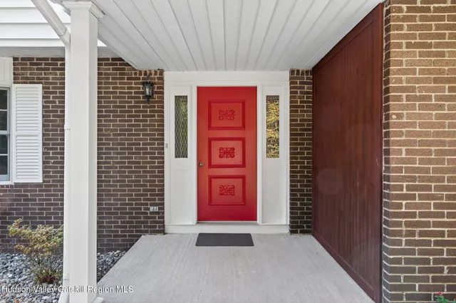 a view of an entryway door