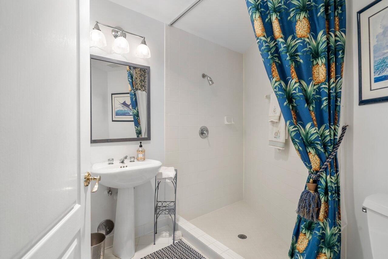 243 Florenada Terrace Boca Raton, FL 33486 - Photo 11 of 48 a bathroom with a potted plant and a sink