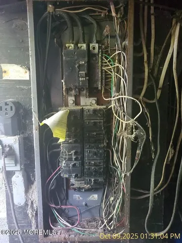 a close view of water heater room