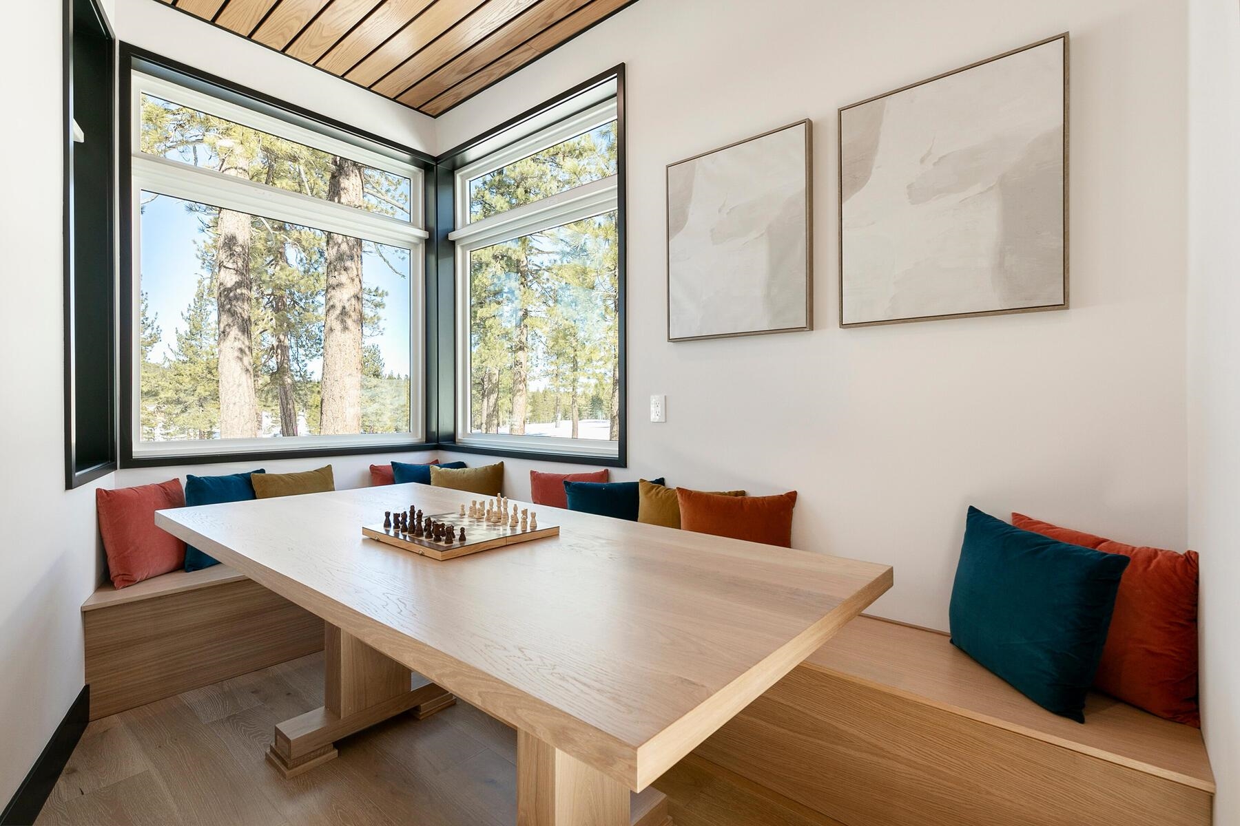 11687 Henness Road Truckee, CA 96161 - Photo 12 of 21 a view of a dining room with furniture window and outside view