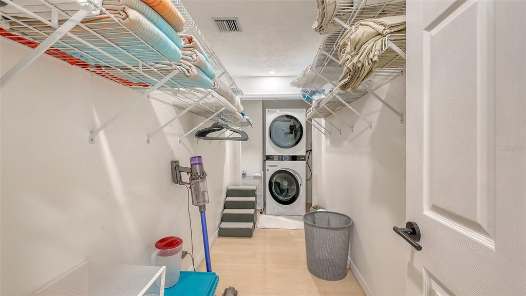 3604 Casey Key Road Nokomis, FL 34275 - Photo 34 of 94 a view of storage and utility room with a washer and dryer
