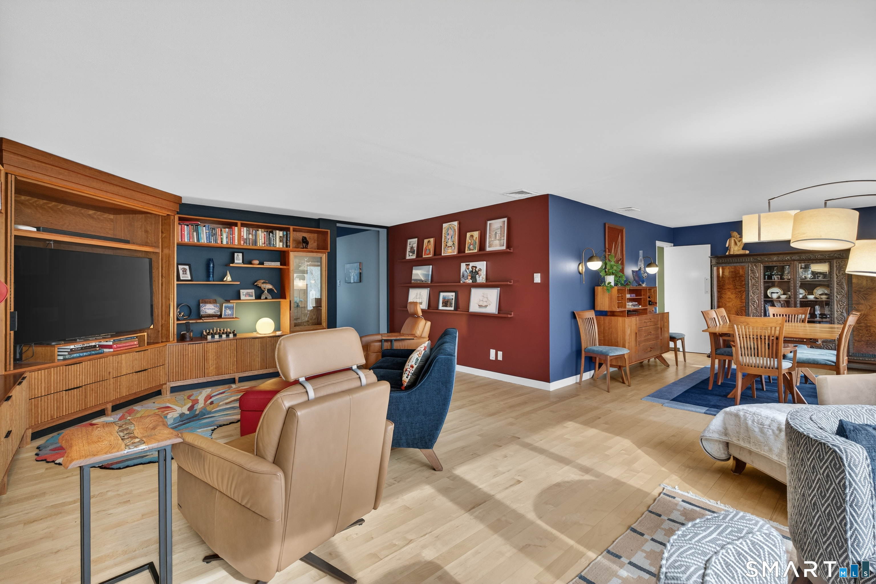 230 Six Rod Highway Hamden, CT 06518 - Photo 5 of 38 a living room with furniture and a flat screen tv