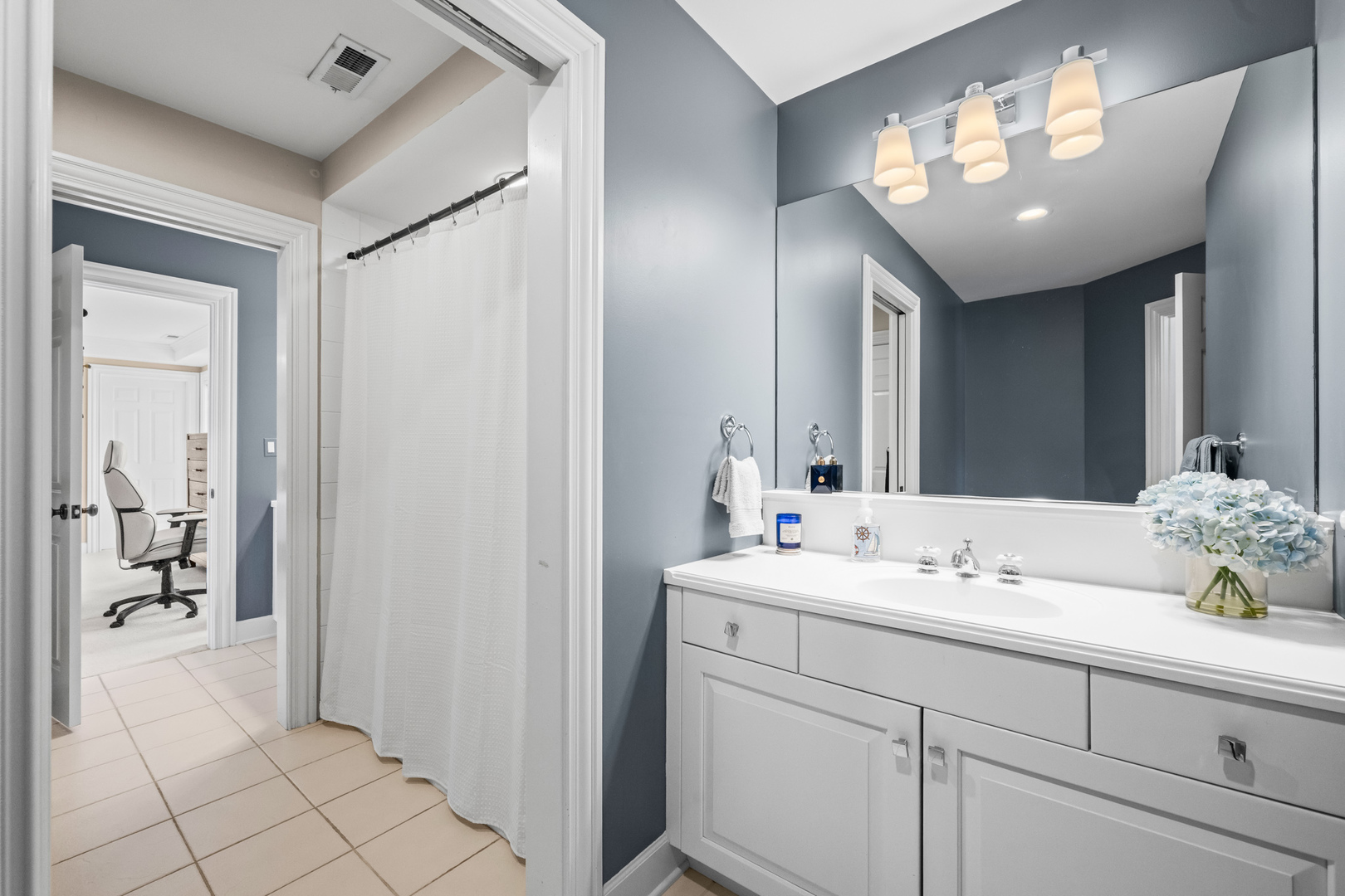 35 Riderwood Road North Barrington, IL 60010 - Photo 26 of 59 a bathroom with a sink mirror and vanity