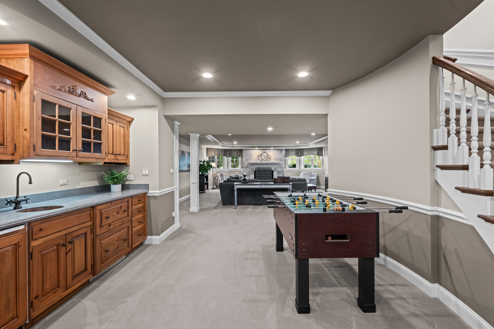 35 Riderwood Road North Barrington, IL 60010 - Photo 31 of 59 a kitchen with kitchen island granite countertop lots of counter top space and center island