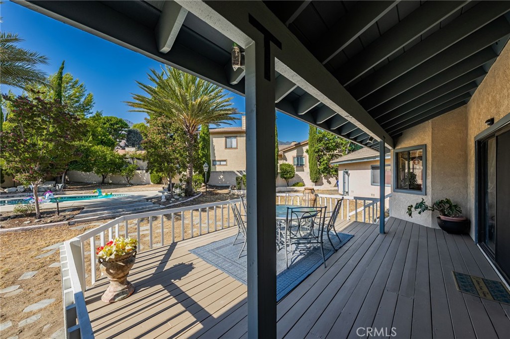 2421 Cliff Road Upland, CA 91784 - Photo 33 of 45 a view of a balcony with wooden floor