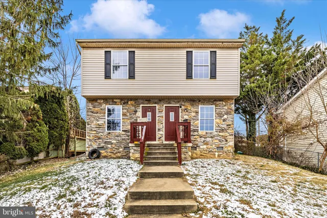a front view of a house