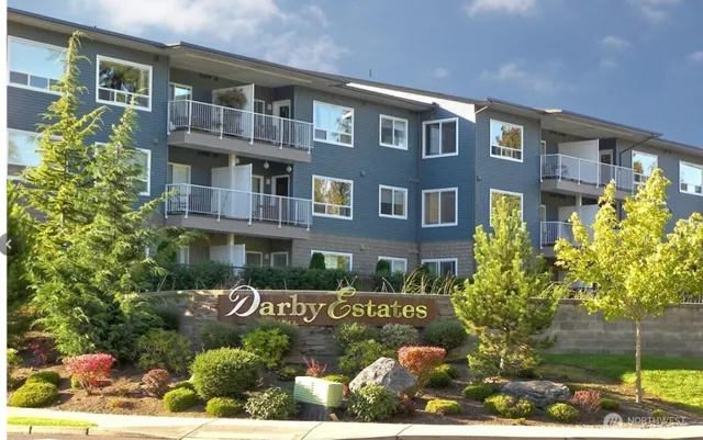 a front view of a building