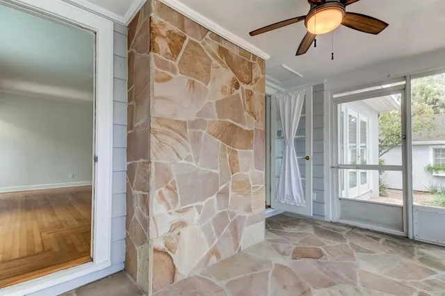 a view of an empty room