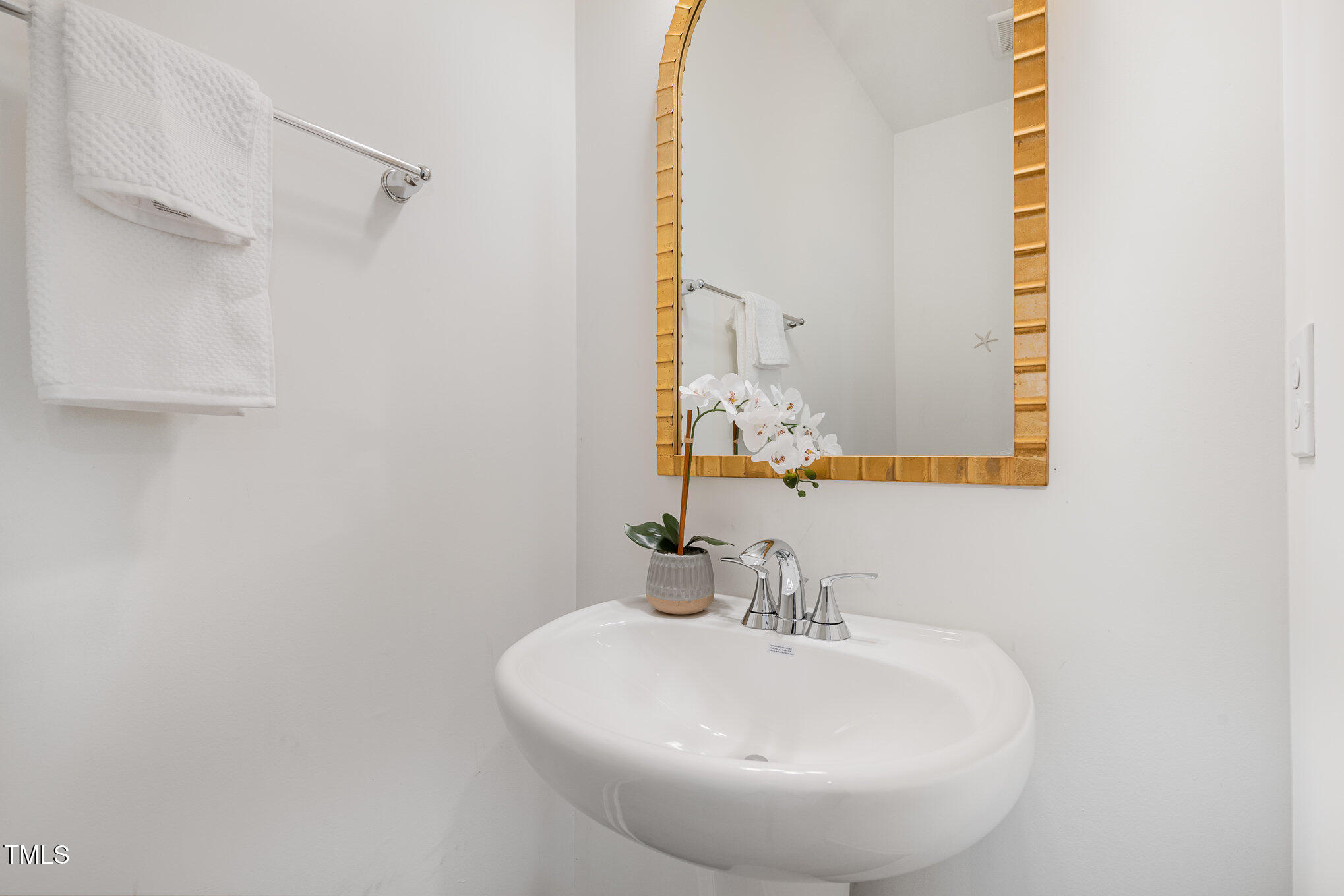 3110 Crater Loop Raleigh, NC 27610 - Photo 18 of 38 a bathroom with a sink and a mirror