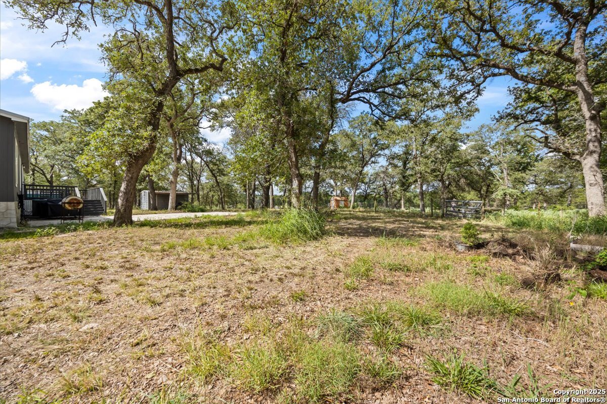 1291 Vivroux Ranch Road Seguin, TX 78155 - Photo 26 of 44 a backyard of a house with lots of green space