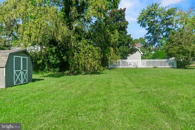 a view of a house with backyard and a tree