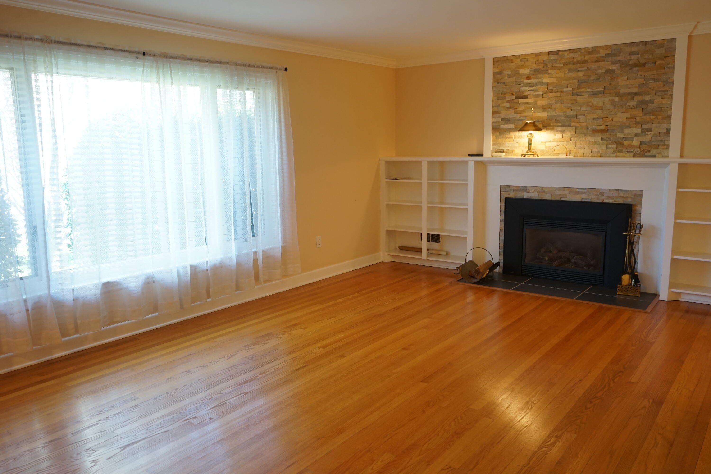 1710 Wilbur Road Southwest Roanoke, VA 24015 - Photo 12 of 52 Large Picture Window, Built-in Bookcases