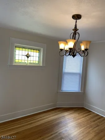 a view of a livingroom with a chandelier
