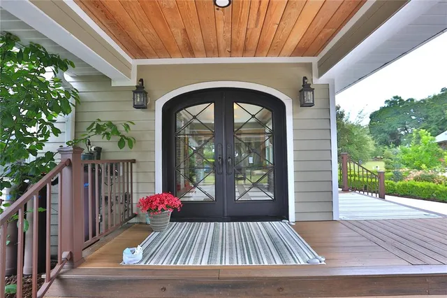 a view of outdoor space and deck