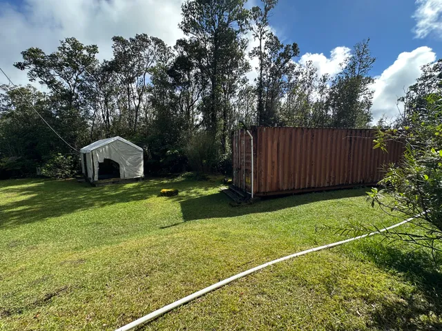 a house view with a garden space