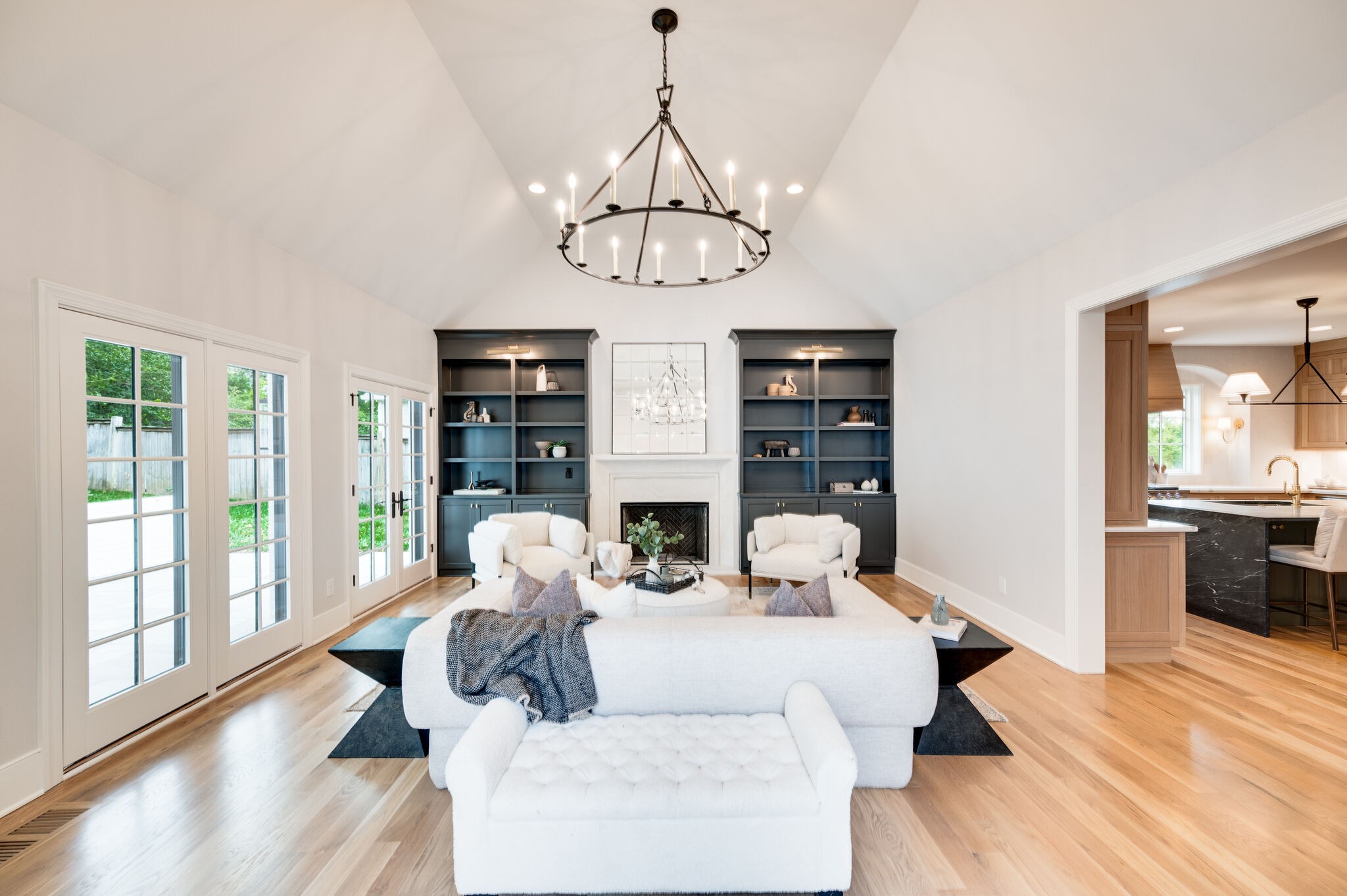 1818 Cedar Lane Nashville, TN 37212 - Photo 30 of 70 a living room with fireplace furniture and a large window