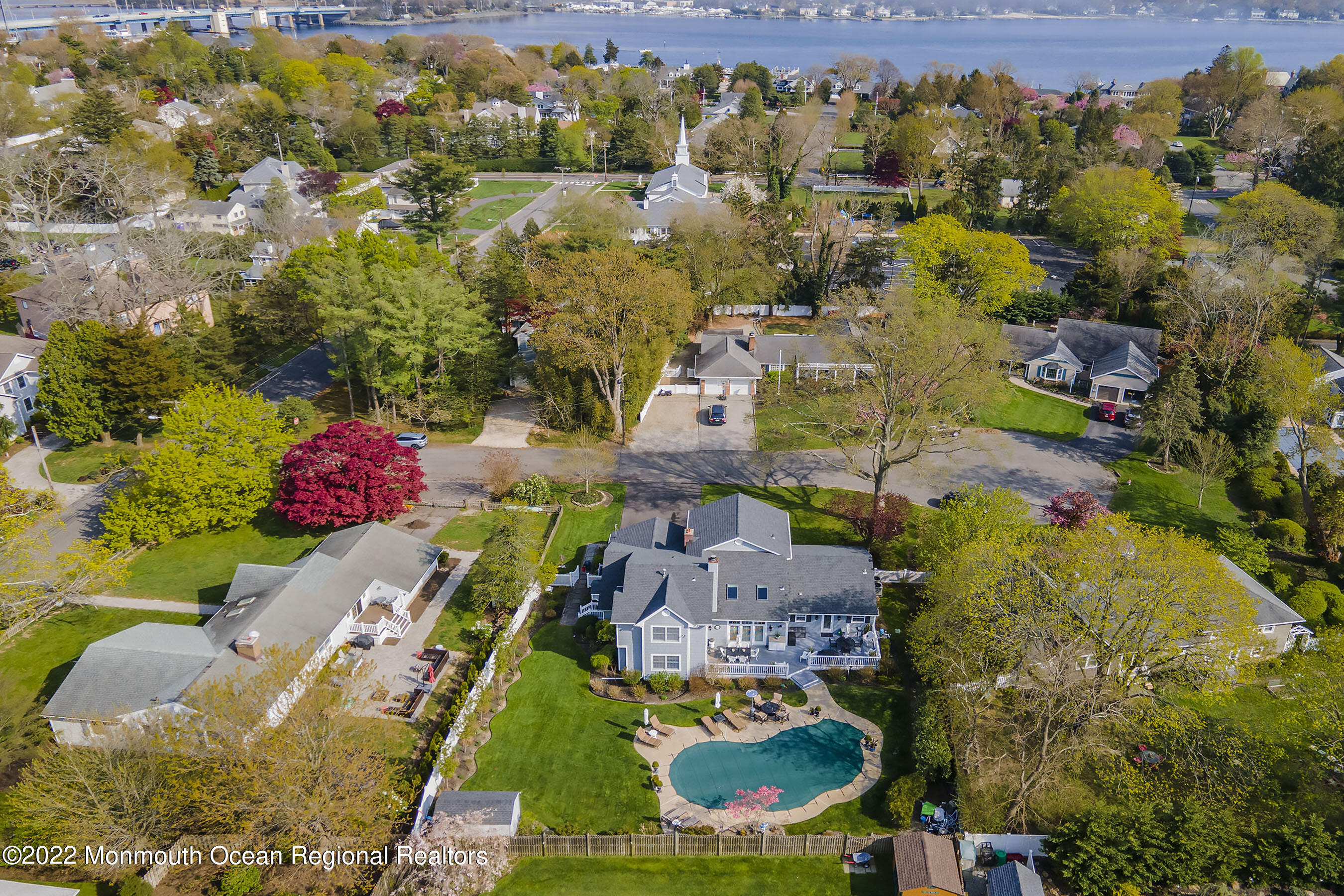 823 Post Road Brielle, NJ 08730 - Photo 34 of 50 RearAerial