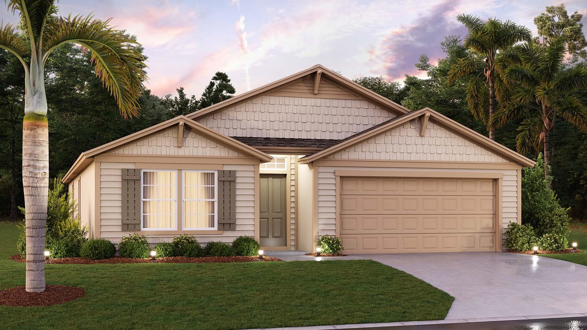 25 Postman Lane Palm Coast, FL 32164 - Photo 1 of 18 a front view of a house with a yard